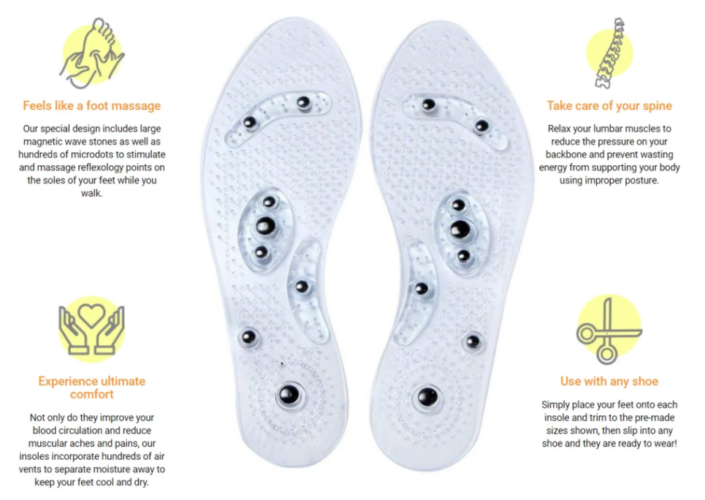 Bio magnetic Foot sole | Pressure Sole