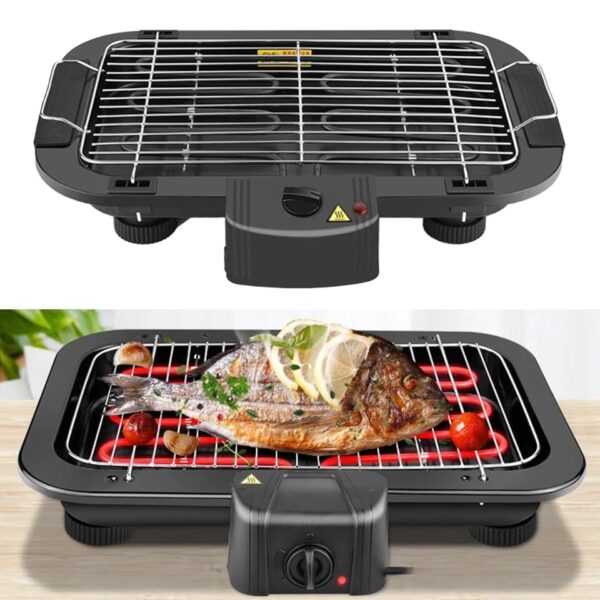Electric Smokeless Grill is stainless steel which is designed lightweight. It may be transported to picnics and other events when friends and family are gathered.