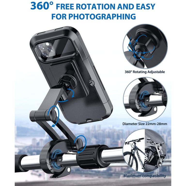 Bike Phone Holder Adjustable Waterproof Mobile Case - Image 2