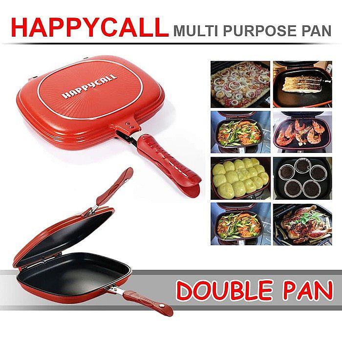 Happy Call Double Sided Multi Nonstick Grill Pan Magnetic Closure AC12 -  3in Pan