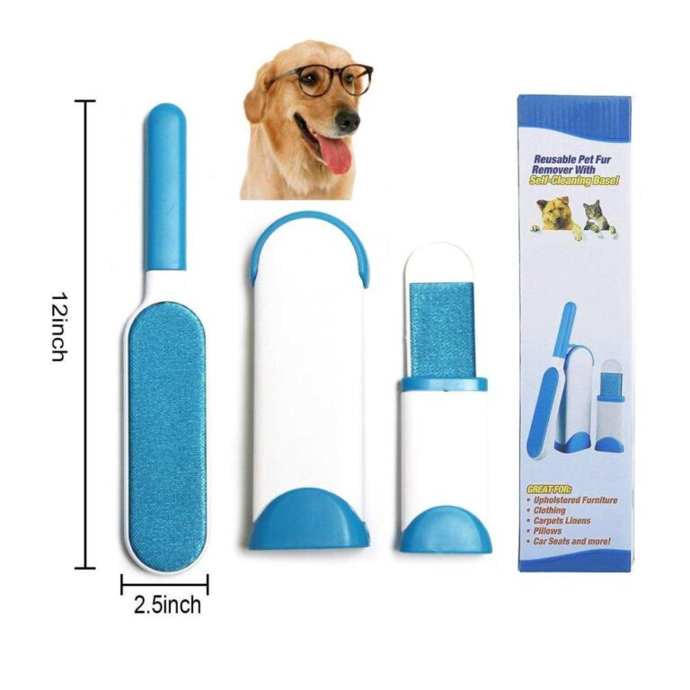 Pet Fur Remover With Self-Cleaning Base Reusable - Image 3