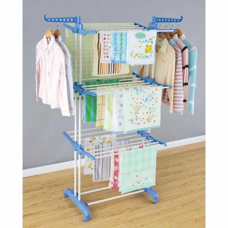 3-layered Clothing Drying rack Stainless Steel Clothes Hanger - Image 3