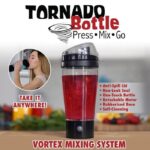 The quick and entertaining method of blending a beverage is the tornado bottle USB Rechargeable Vortex mixer. 20 oz./600 ml in volume. Perfect for usage daily at work and school or by athletes or gym attendees. No more fretting, shaking, and stirring nonstop! Powerful built-in mixer capable of mixing drinks automatically at the push of a button. With food-grade materials, leakproof. A Tornado is automatically spun up inside to perfectly combine any hot or cold beverage. Its outstanding construction is incredibly quiet, and its robust mixing tool creates any drink quickly and easily! No more tripping and fumbling, shaking that causes weary arms, watery beverages that are lumpy, or sloppy stirring spoons or spools.