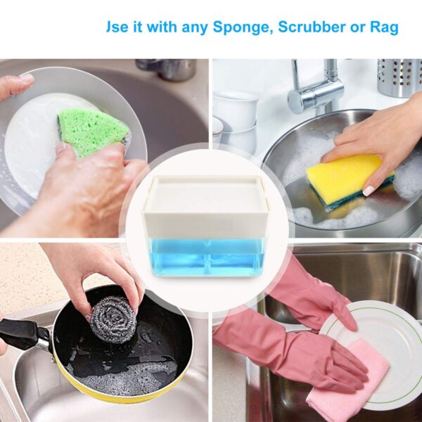 national kitechenware sponge holder soap dispenser