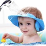 Waterproof Adjustable Baby Shower Hair Wash Caps Kids_0