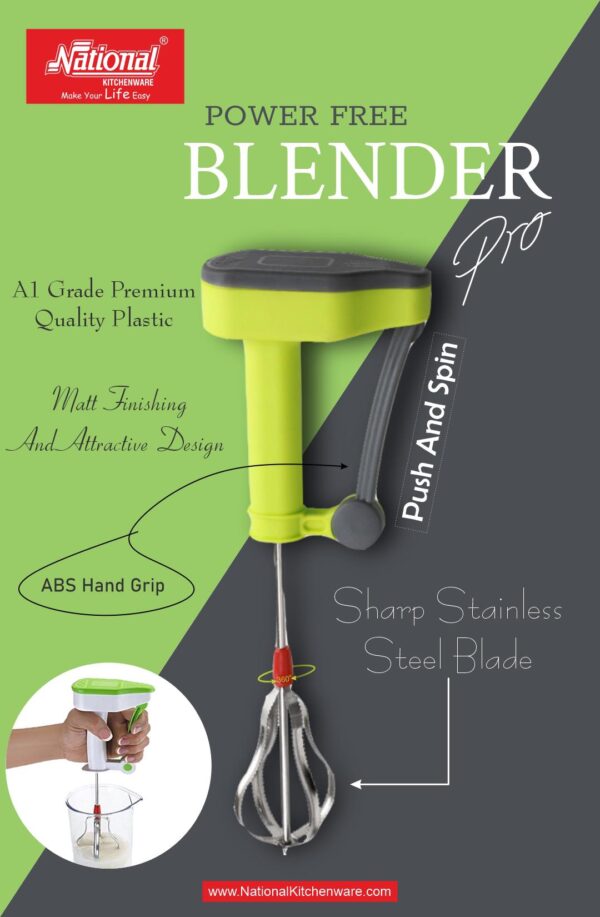National Stainless Steel Blender Power Free Hand Mixer