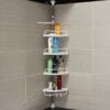 Multi Corner Shelf Adjustable 4 Tier Bathroom Corner Shelf - Image 3