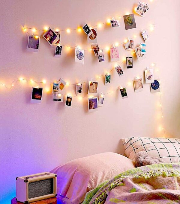 20 Plastic Photo Clip Led String Lights For Home Decor