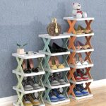 4-Tier Shoe Rack Stackable Shoe Storage Organizer