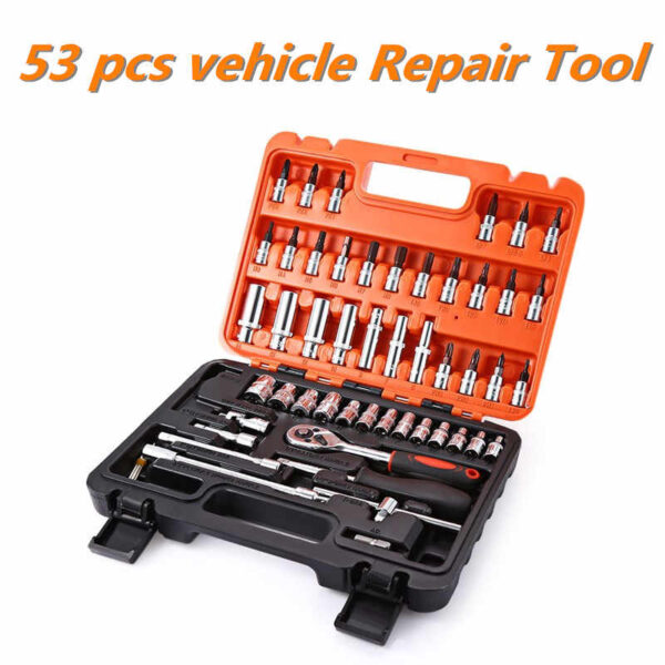 53 Pcs 1-4 Inch Multifunctional Socket Wrench Set