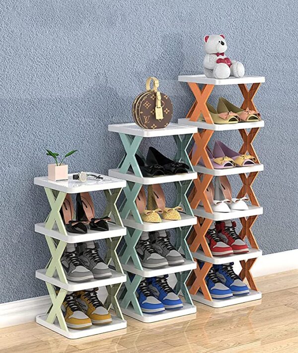 6-Tier Shoe Rack Stackable Shoe Storage Organizer for Bedroom