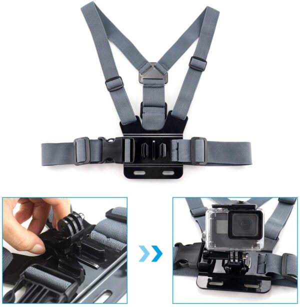 Adjustable Chest Body Harness Belt Strap Mount For Go Pro