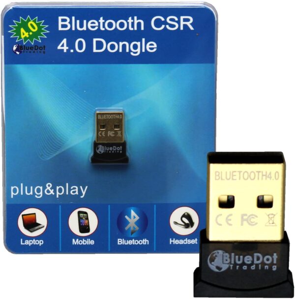 Bluetooth CSR 4.0 Dongle Adapter for Windows Computer