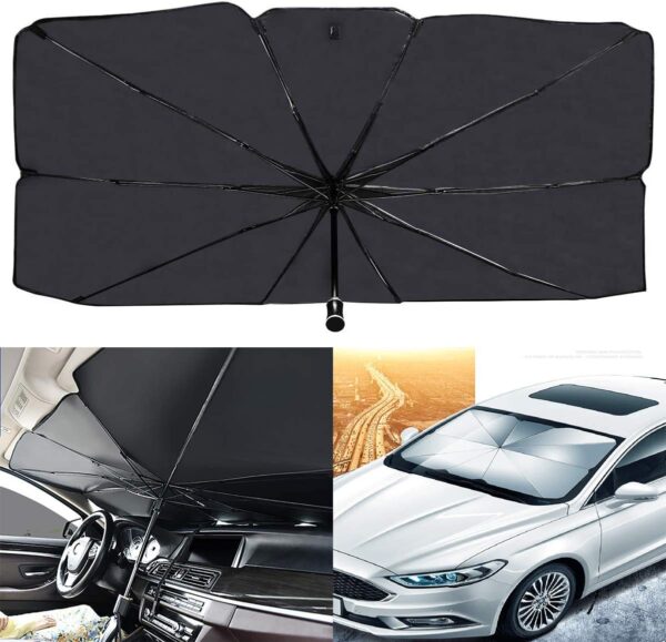 Car Windshield Umbrella UV Block Sunshade with Broken Window Head