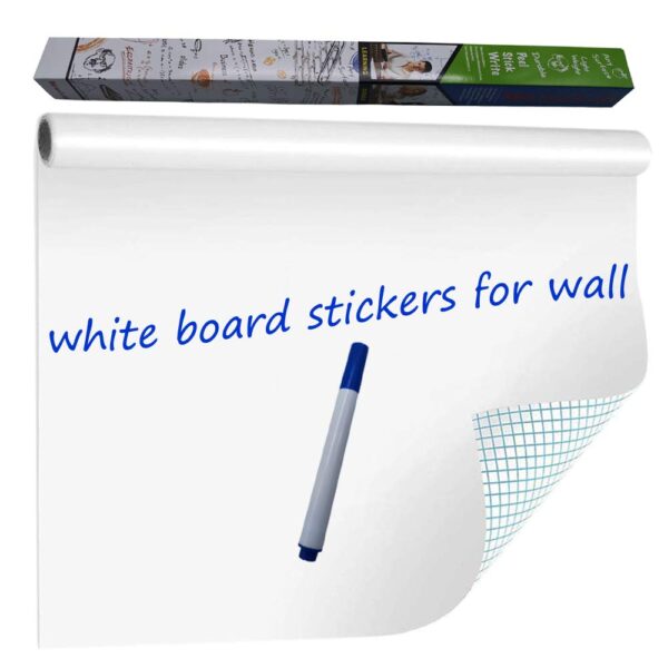 Dry Erase Whiteboard Sticker Wall Decal for School, Kids Drawing