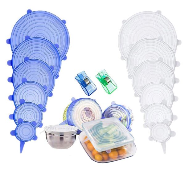 Food Storage Cover Reusable Silicone Stretch Lids