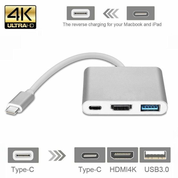 Original 3-in-1 USB Type Multiport USB for MacBook Pro