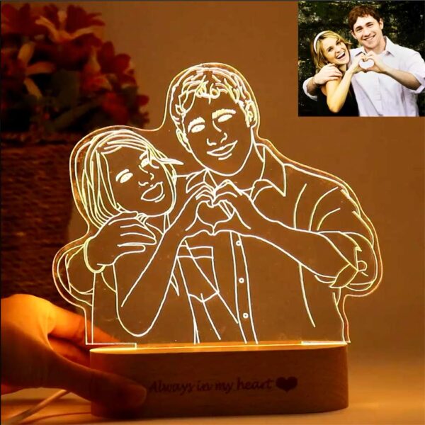 Acrylic 3D Customized LED Hologram Lamp Best for Gift