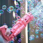 Bubble Gun Machine for Kids Toddlers, Automatic Bubble Gun Blower