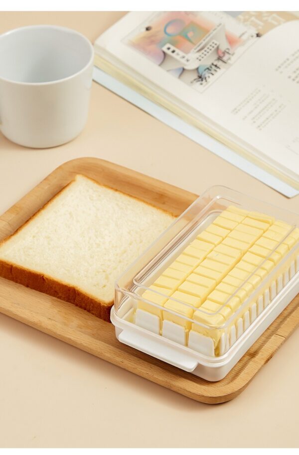 Butter Box Storage with Lid Butter Holder Tray for Easy Cutting