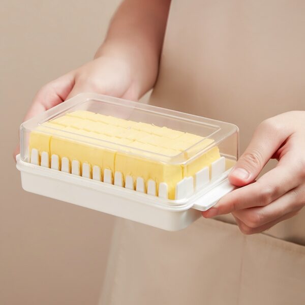 Butter Box Storage with Lid Butter Holder Tray for Easy Cutting