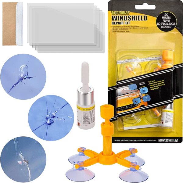 Car Windshield Repair Kit for Fix Auto Glass Windshield Crack