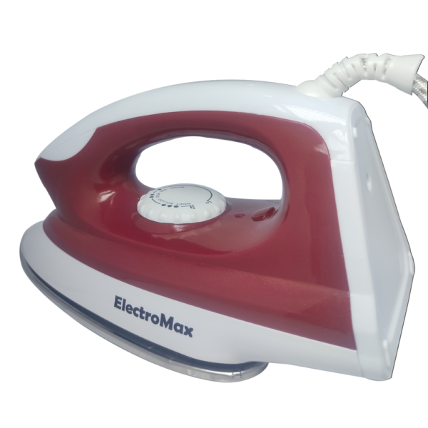 Electromax Dry Iron Adjustable Thermostat Smooth and Fast Ironing