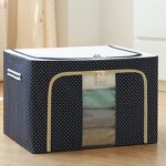 Folding Storage Box with Zipper Lid