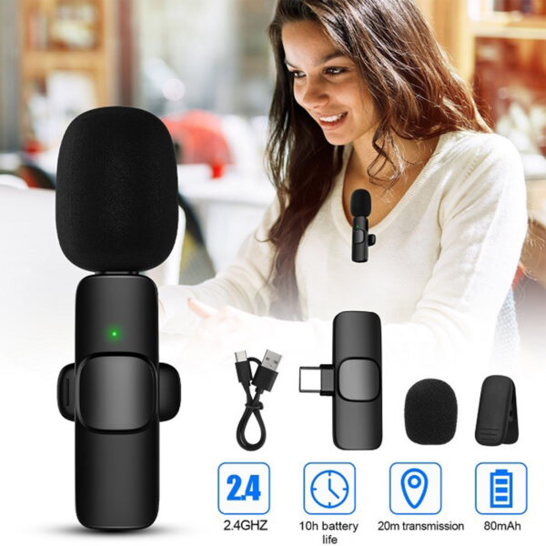 K9 Dual Wireless Microphone for All Types of Devices