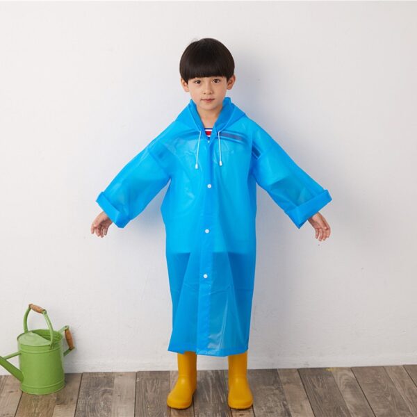 Kids Raincoat Clear Rain Jacket Wear for Girls Boys Children