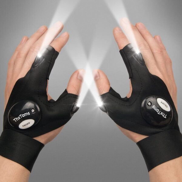 LED Flashlight Gloves Cool Gadgets Tools for Men