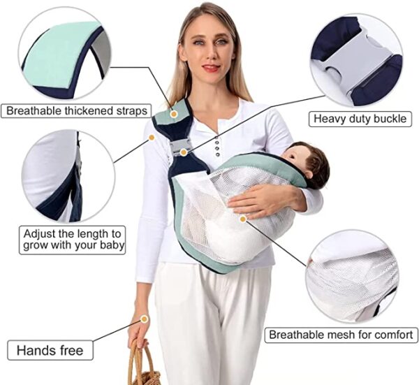 Lightweight Baby Wraps Carrier Adjustable Breathable Mesh Baby Carriers