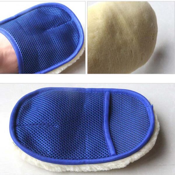 Microfiber Soft Cleaning Glove Wool Fleece Car Cleaning Towel Glove