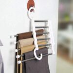 Multi Pants Hanger Foldable Space Saving Magic Pant Hanger