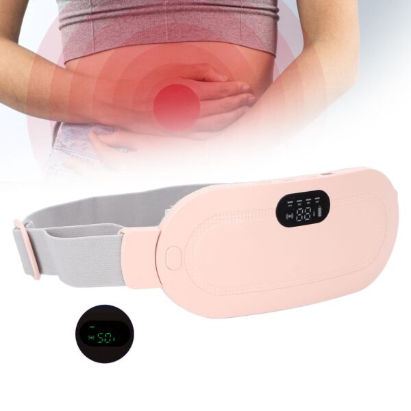 Period Cramp Relief Waist Belt Heating Pads with Vibration Modes