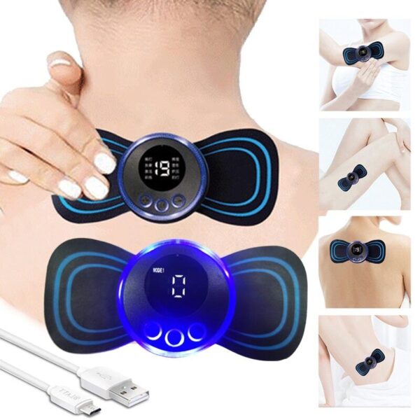 Portable Mini Neck Massager Cervical Massage Electric Pain Relief Kit