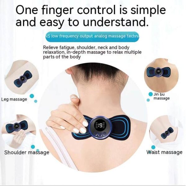Portable Mini Neck Massager Cervical Massage Electric Pain Relief Kit