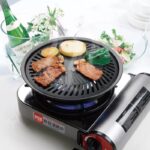 Round Nonstick Smokeless Baking BBQ Tray for Electric Stove Kitchen