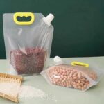 Grains Sealed Bags 5Pcs Hand Held Grain Kitchen Storage Bags (1.5Liter)