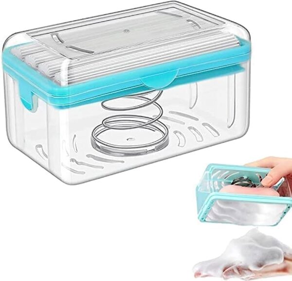 Multifunctional Soap Box with Rubber Roller Travel Soap Holder