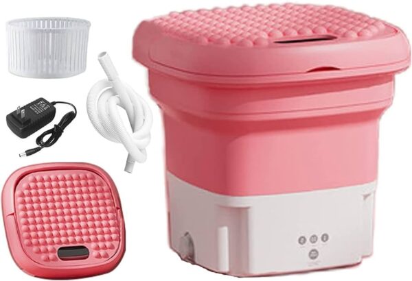 Portable Washing Machine with Small Foldable Drain Basket
