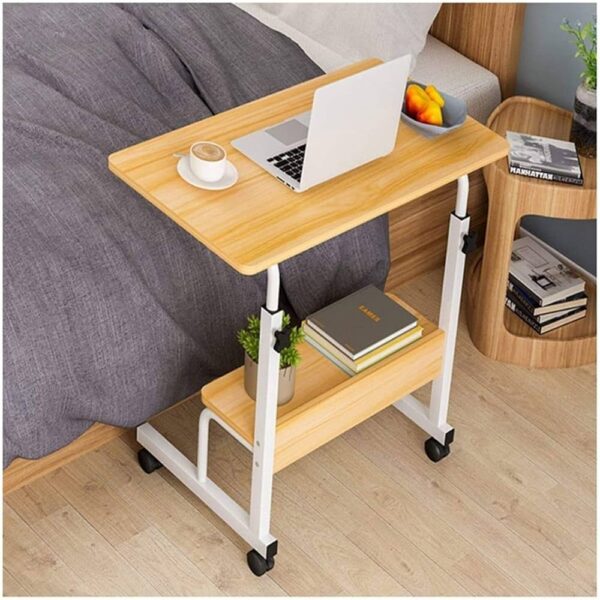 Bedside Desk C-shaped Base Laptop Desk Home Office Table