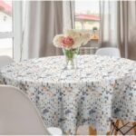 Dining Table Cover Round for Dining Room Kitchen Decor (152cm)