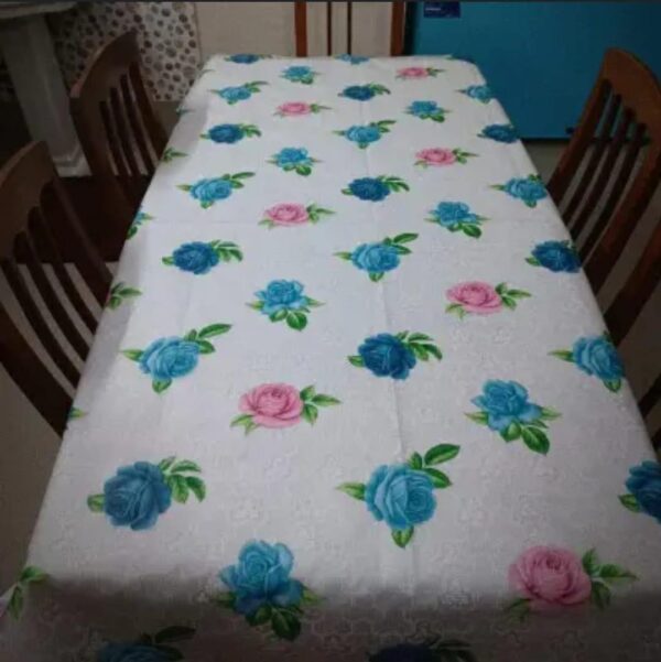 Dinning Tablecloth with Flower Design Rectangle Table Cover