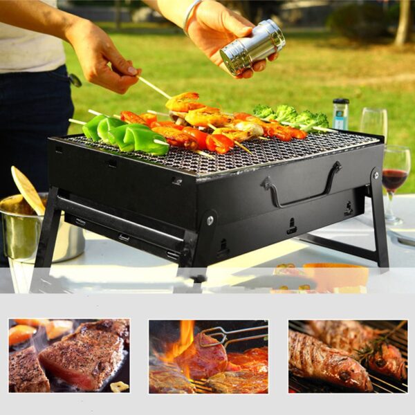 Portable Grill Foldable Charcoal Barbecue for Outdoor Charcoal BBQ Grill