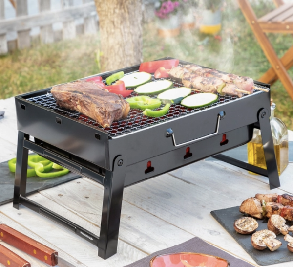 Portable Grill Foldable Charcoal Barbecue for Outdoor Charcoal BBQ Grill
