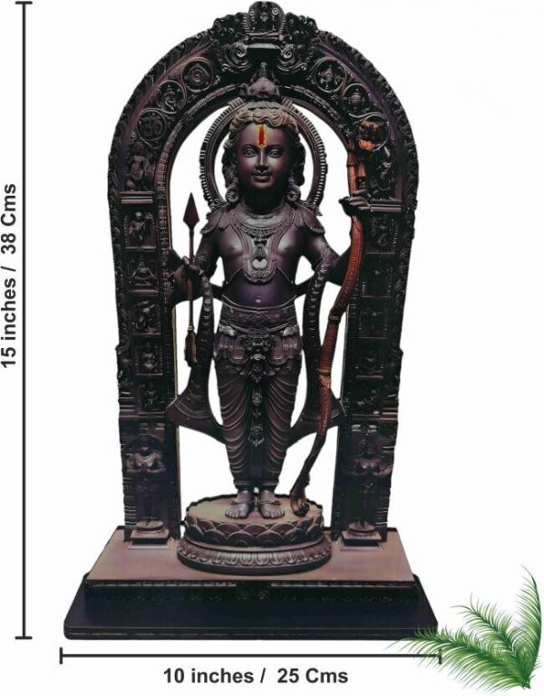 Ram lala wooden board statue