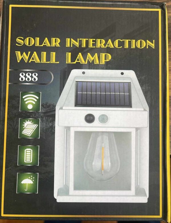 solar interaction wall lamp