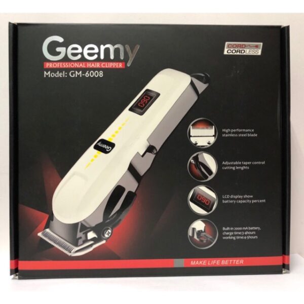 Geemy Professional Hair Clipper GM-6008 - Image 3