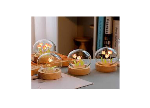 Artificial Tulip Flower Night Light – Romantic LED Decor for Home & Gifts